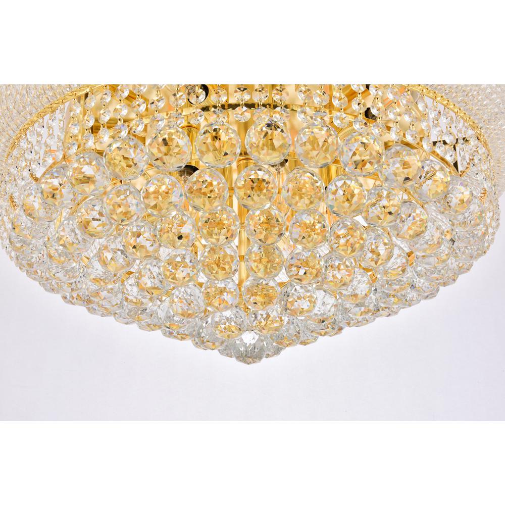 Primo 12 light Gold Flush Mount Clear Royal Cut Crystal. Picture 3