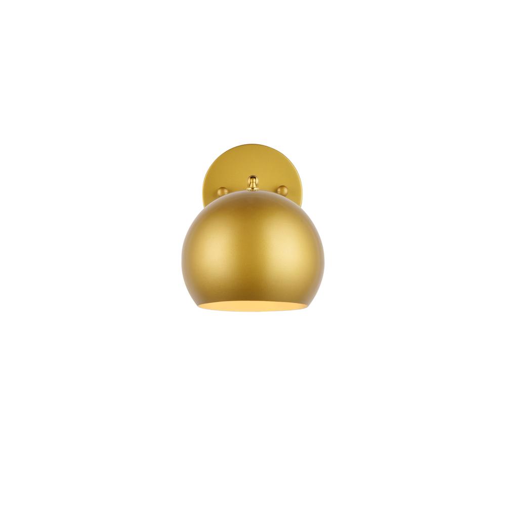 Othello 1 light brass wall sconce. Picture 2