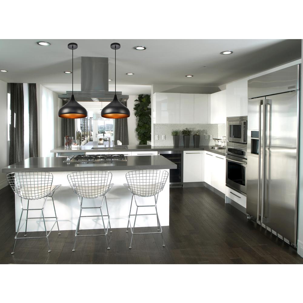 Circa Collection Pendant D12.5in H10in Lt:1 Black Finish. Picture 7