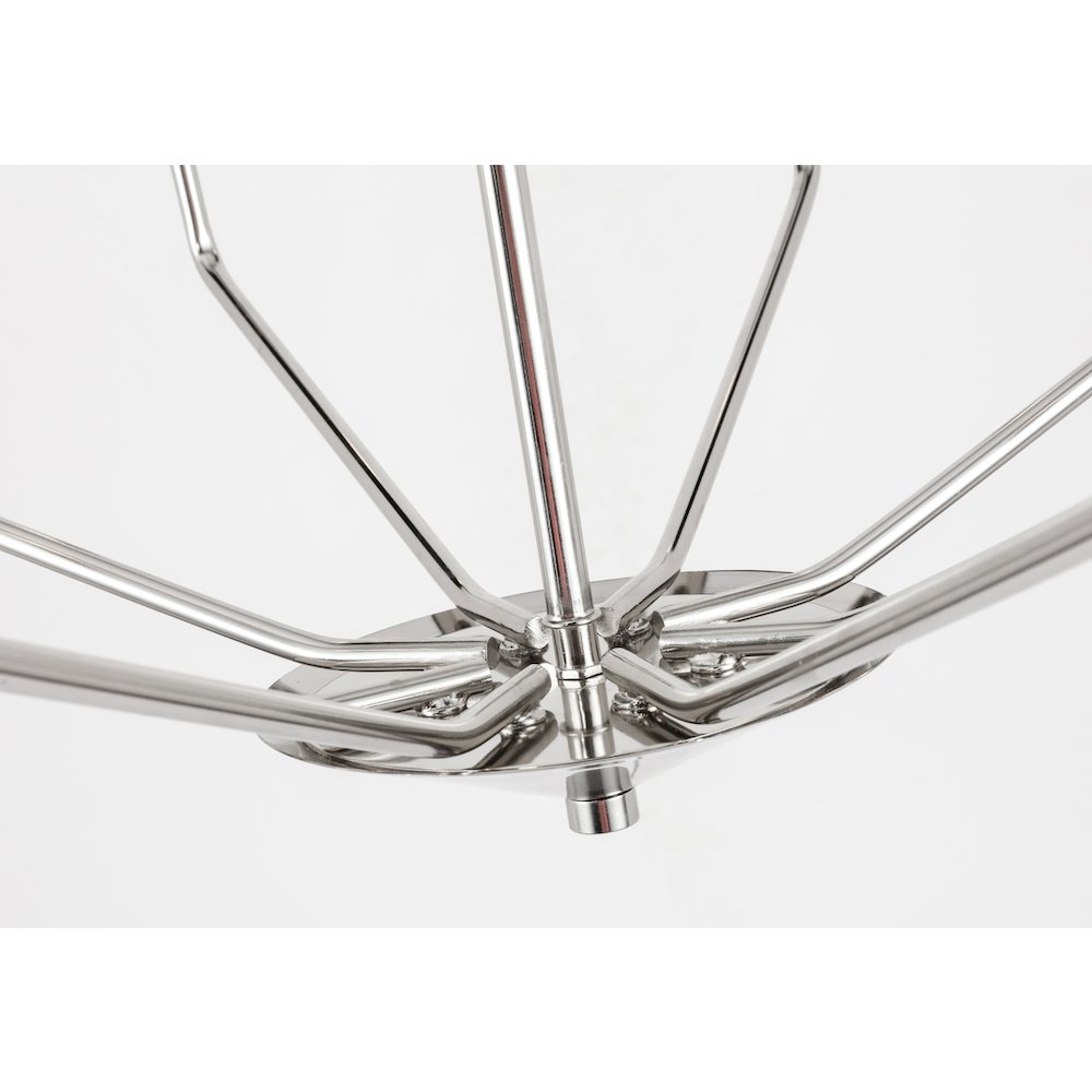 Enzo 8 Light Chrome Pendant. Picture 9