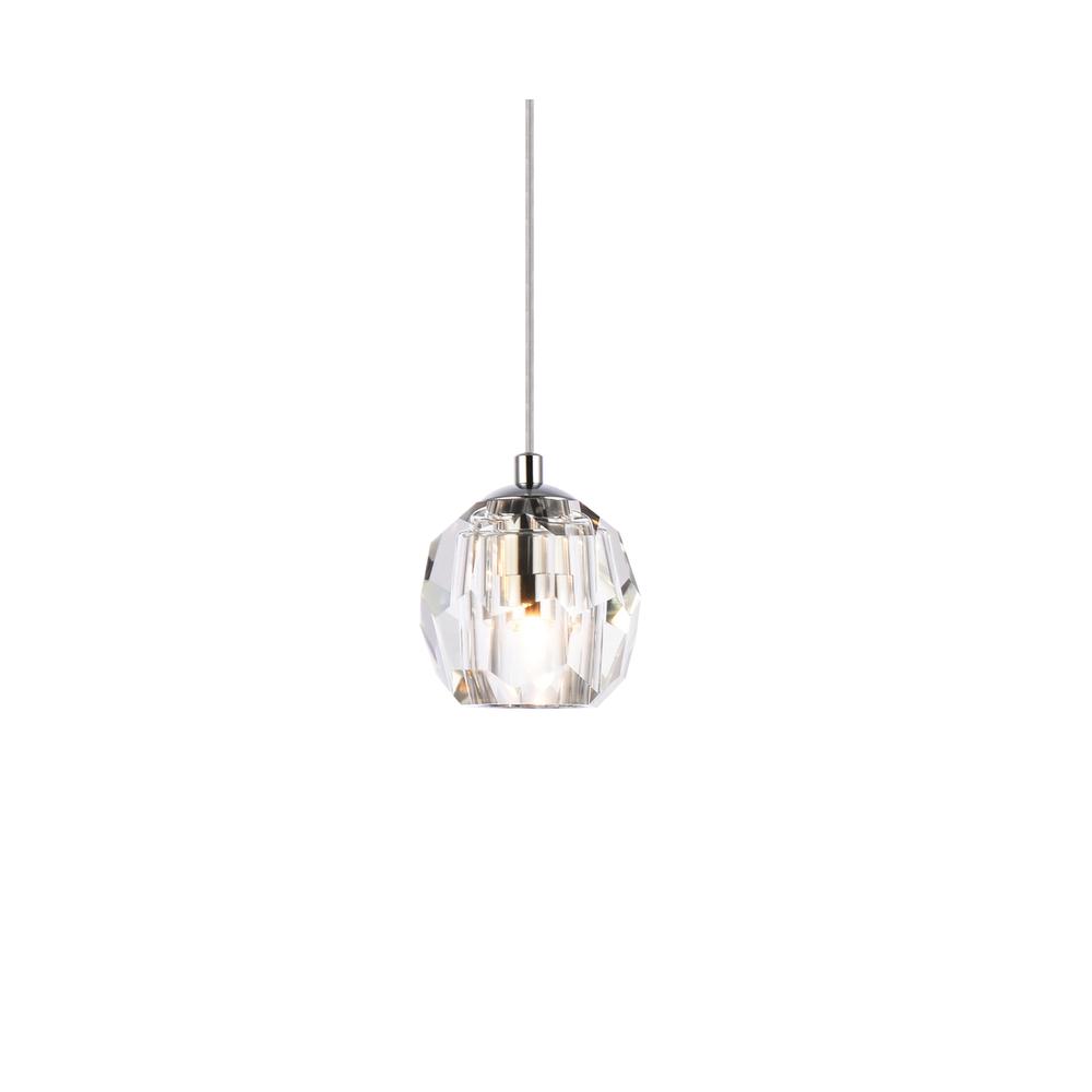 Eren 1 light Chrome pendant. Picture 2