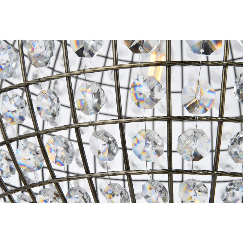 Earlene 3 light 16 inch antique bronze pendant. Picture 5