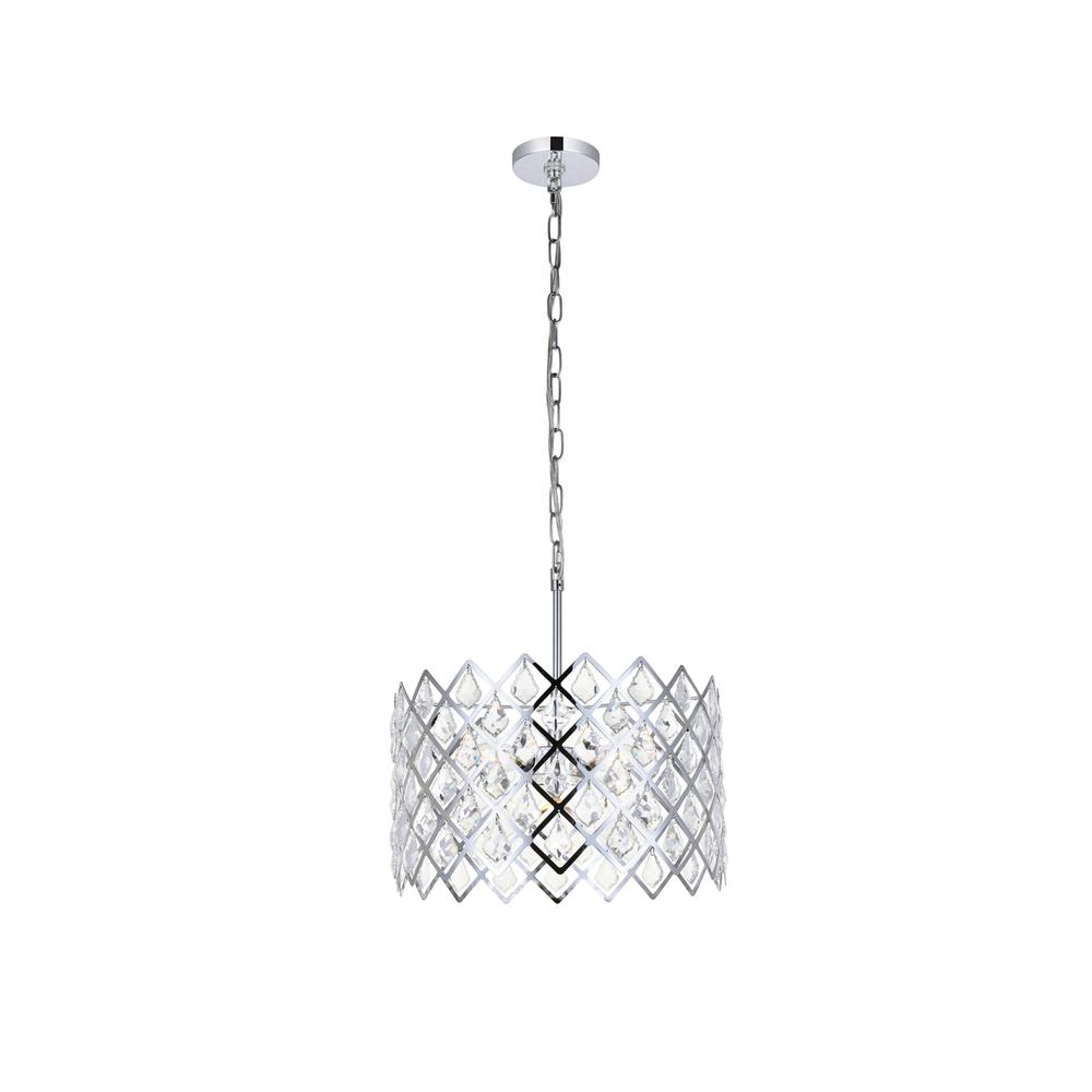 Lyla 16 inch pendant in chrome. Picture 1