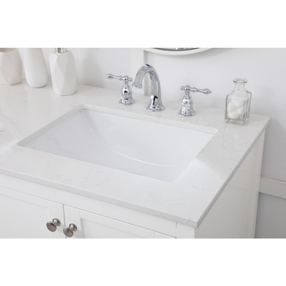 60 inch Single Bathroom Vanity in White. Picture 5