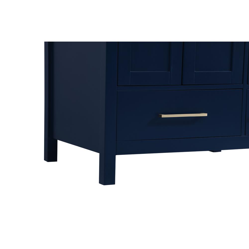 32 inch Single Bathroom Vanity in Blue. Picture 11