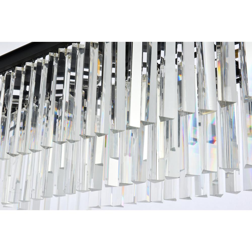 Sydney 12 light Matte Black Chandelier Clear Royal Cut Crystal. Picture 3