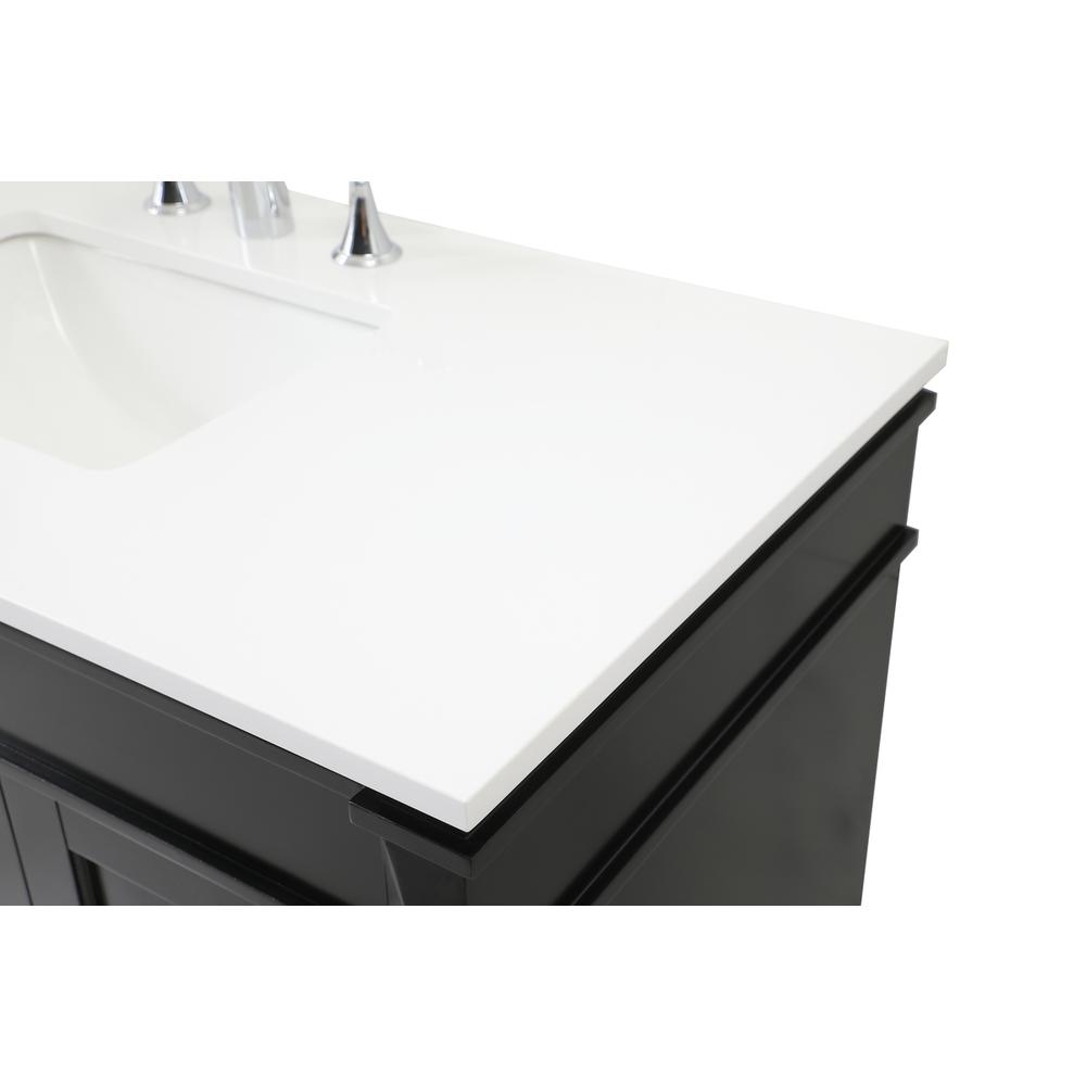 42 inch Single bathroom vanity in black. Picture 11