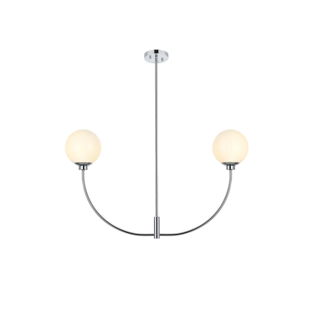 Nyomi 36 inch chandelier in Chrome. Picture 1