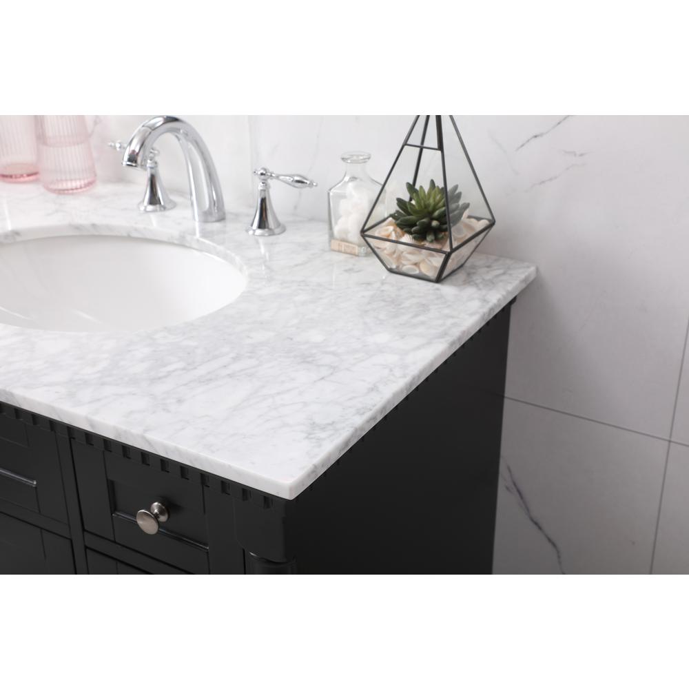 36 inch Single bathroom vanity set in black. Picture 5