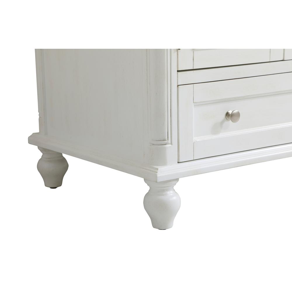 30 inch Single Bathroom Vanity in Antique White. Picture 12