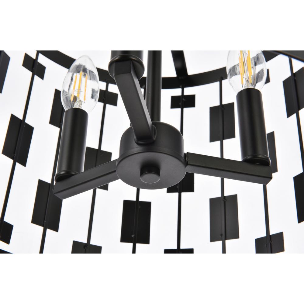 Levante 3 lights pendant in black. Picture 3