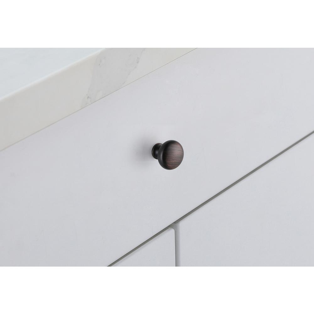 Cadon 1.2" Diameter Oil-rubbed Bronze Mushroom Knob Multipack (Set of 10). Picture 2
