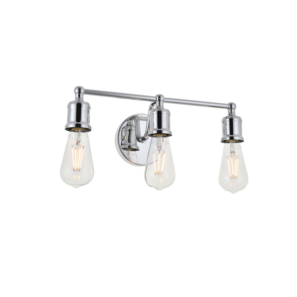 Serif 3 light chrome Wall Sconce. Picture 3