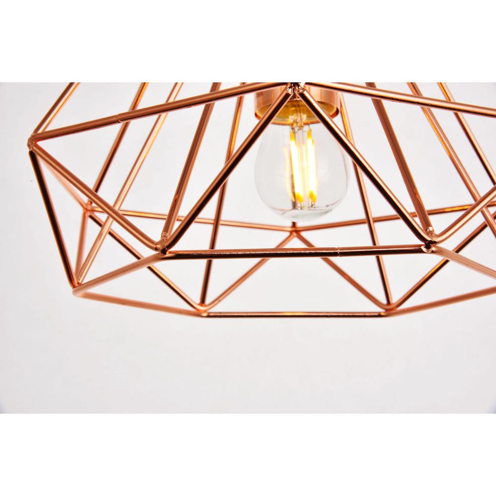 Jago Collection Pendant D9.8 H9.8 Lt:1 Copper Finish. Picture 6