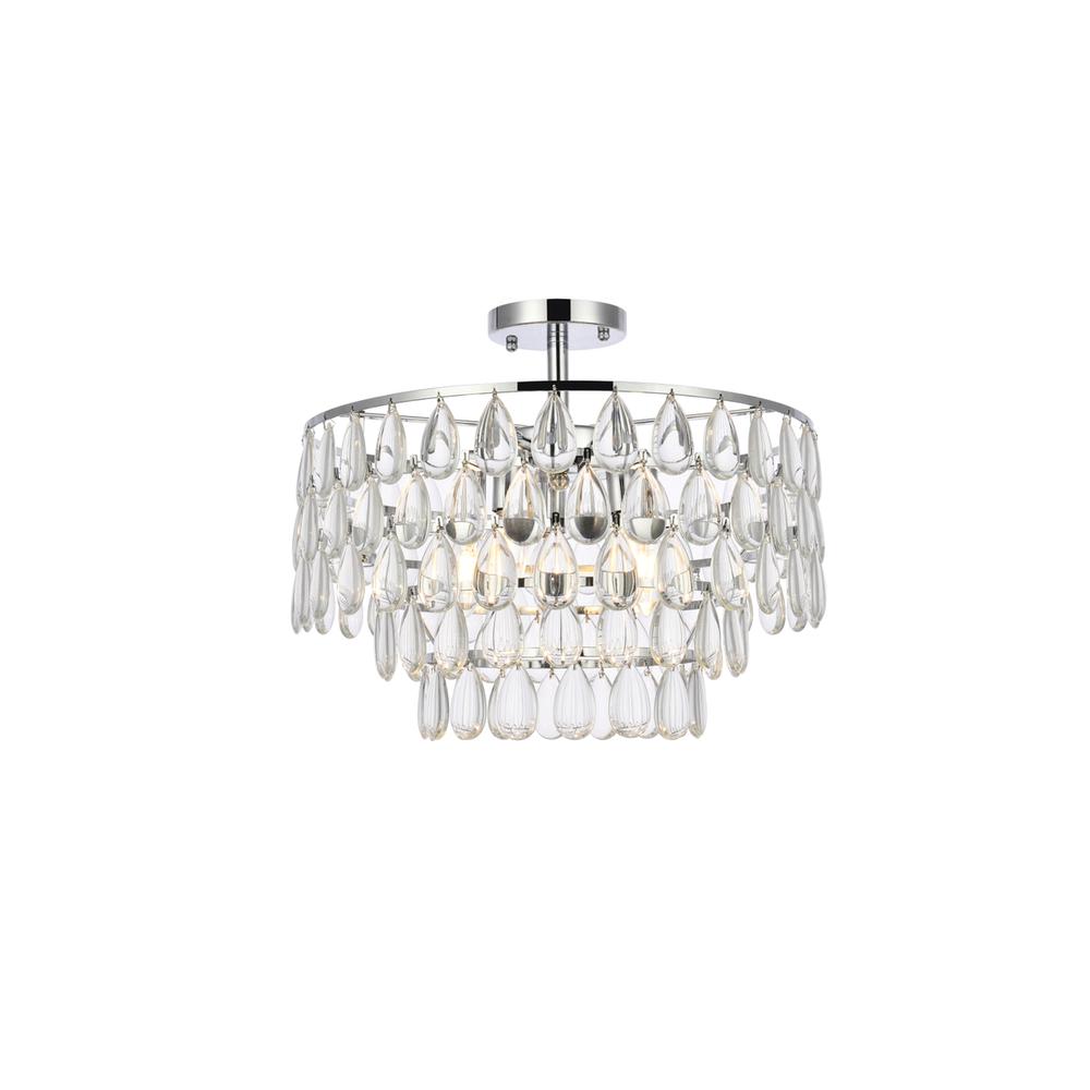 Mila 18 inch flush mount in chrome. Picture 1