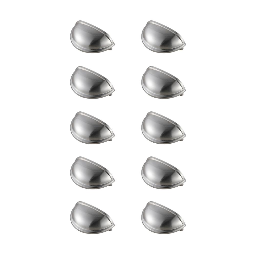 Atticus 3" Center to Center Brushed Nickel Cup Bar Pull Multipack (set of 10). Picture 1