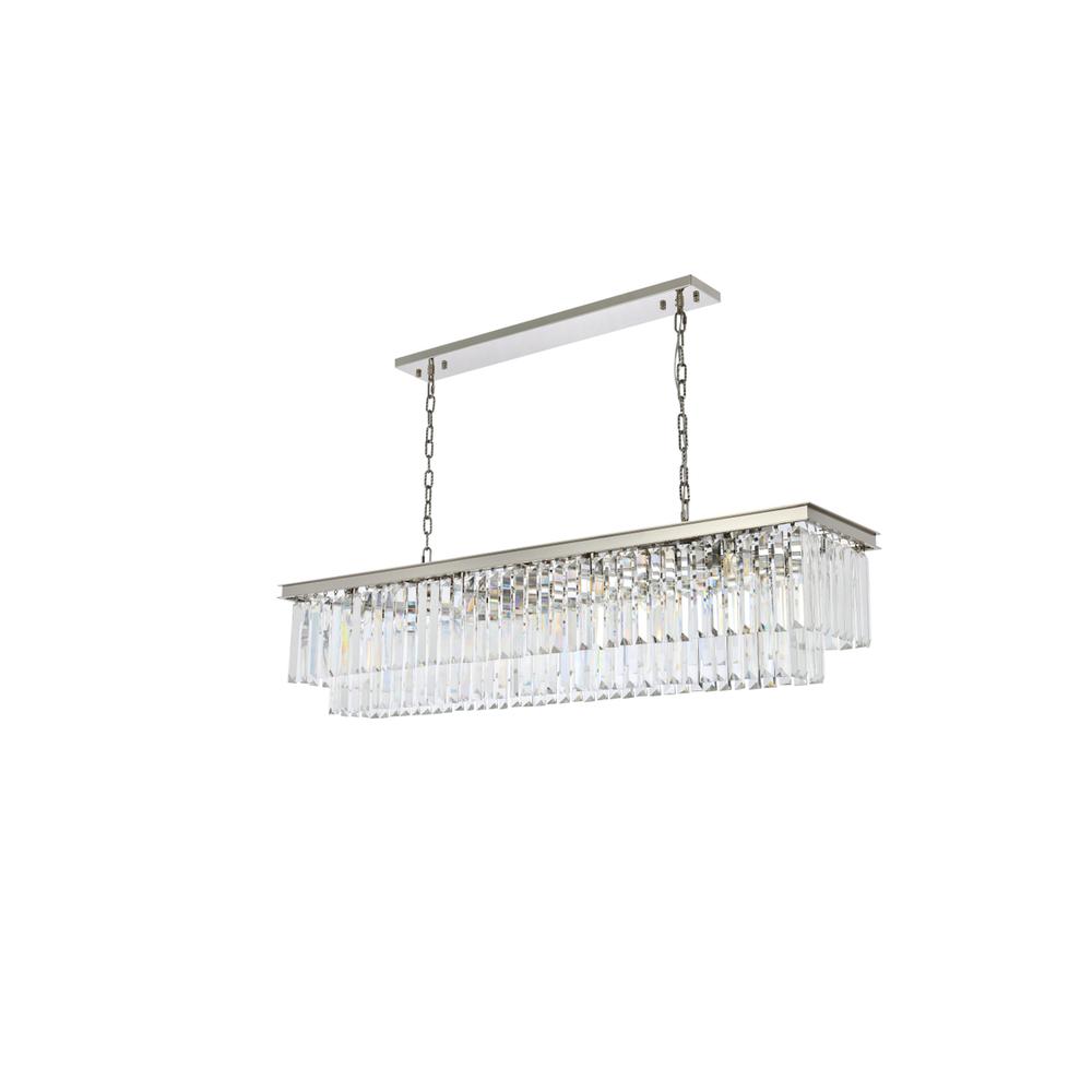 Sydney 12 light polished nickel Chandelier Clear Royal Cut Crystal. Picture 7