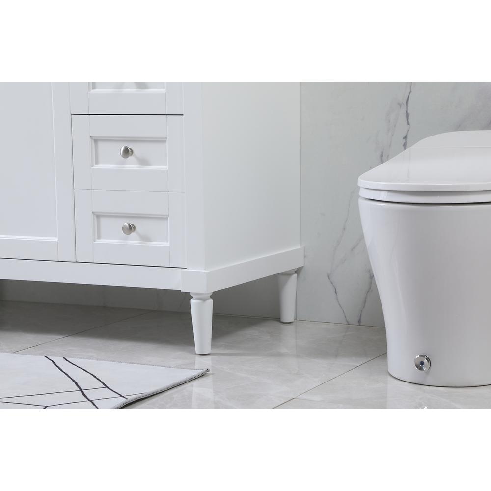 42 inch Single bathroom vanity in white. Picture 6