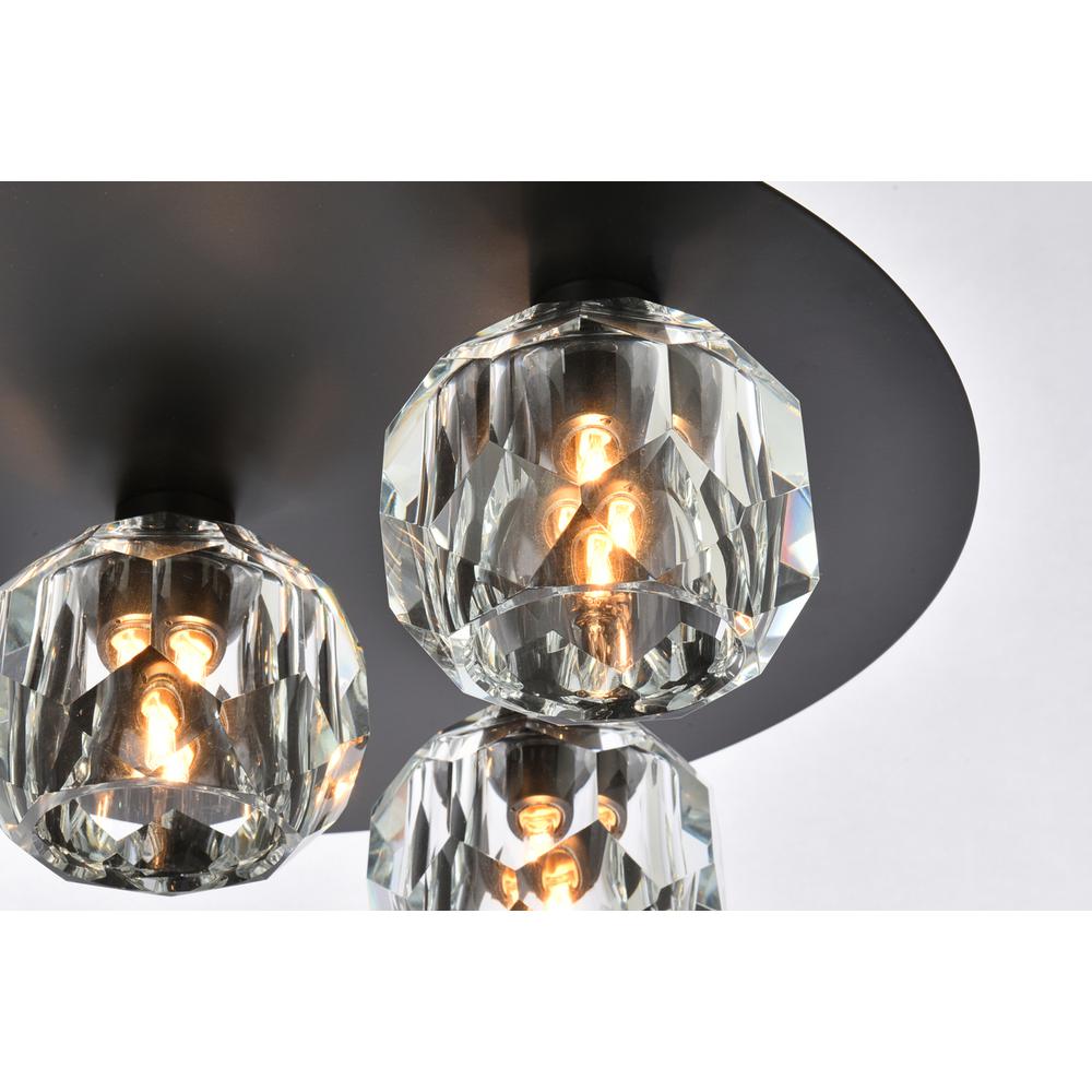 Graham 5 Light Ceiling Lamp in Black. Picture 3