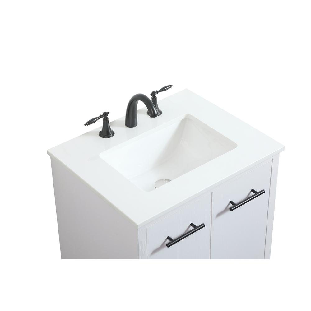 24 inch Single bathroom vanity in white. Picture 13