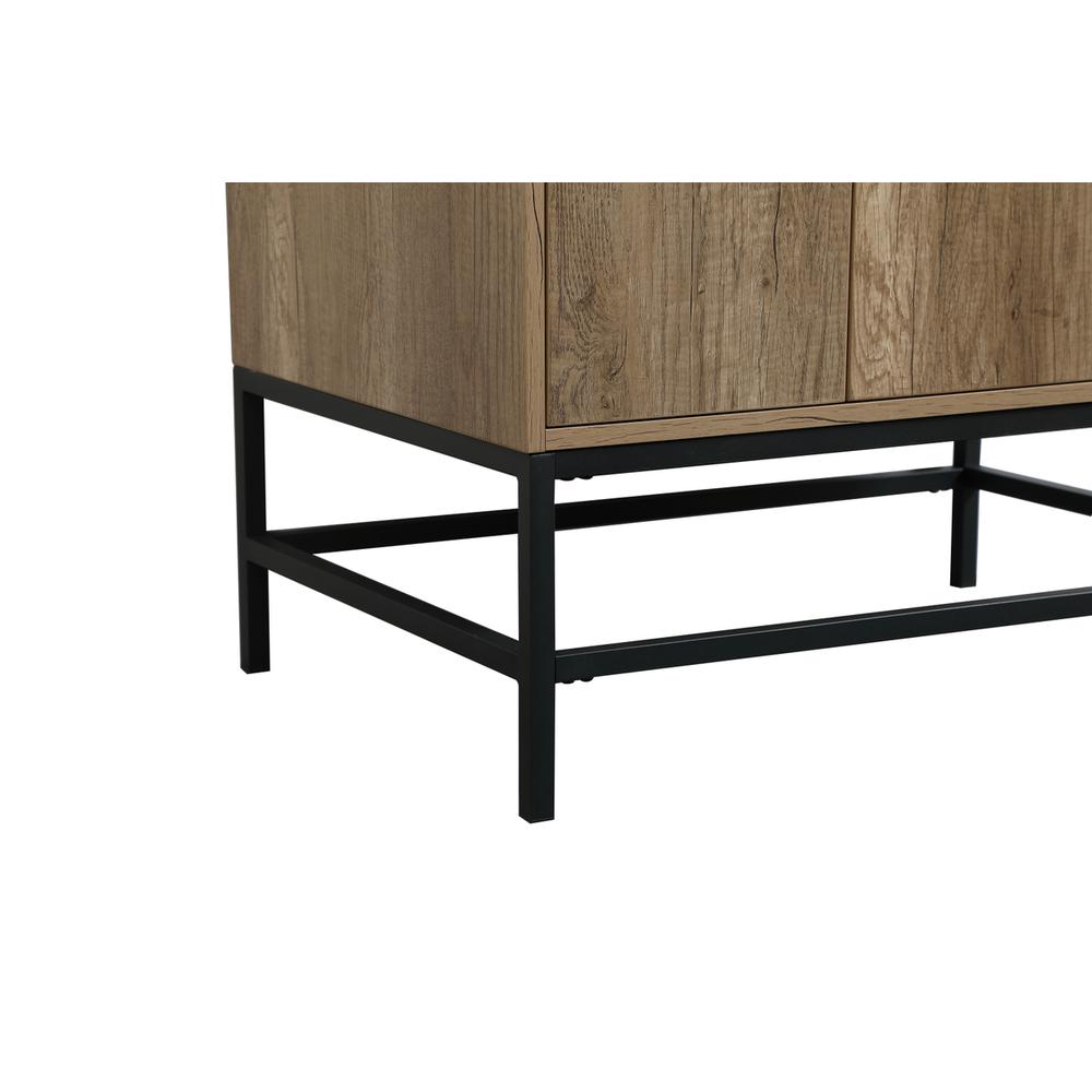 32 inch Single bathroom vanity in natural oak with backsplash. Picture 13