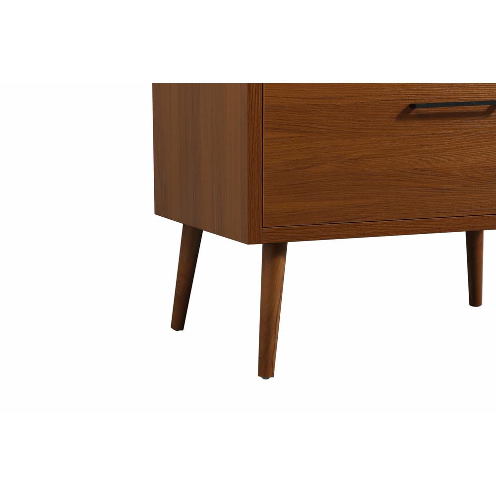 36 inch Single bathroom vanity in teak with backsplash. Picture 13