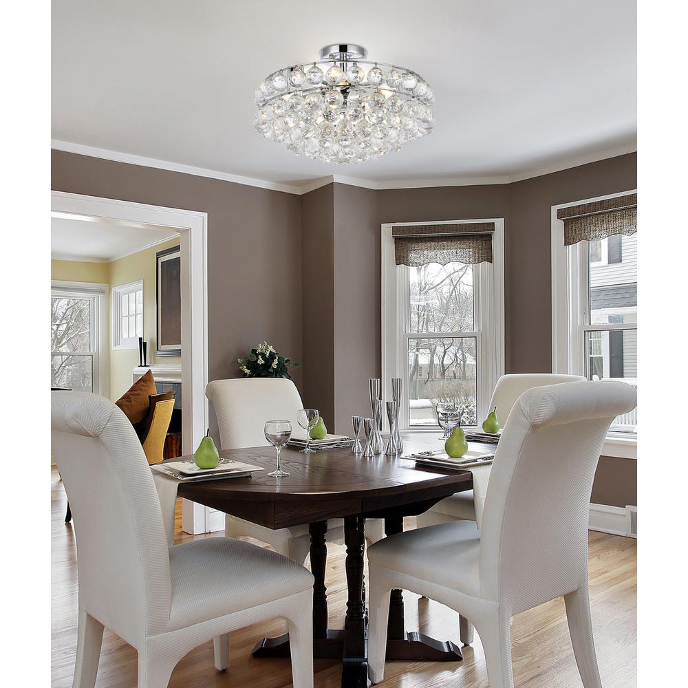 Savannah 18 inch flush mount in chrome. Picture 8