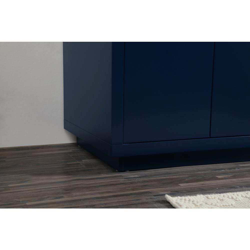 42 inch Single bathroom vanity in blue with backsplash. Picture 6