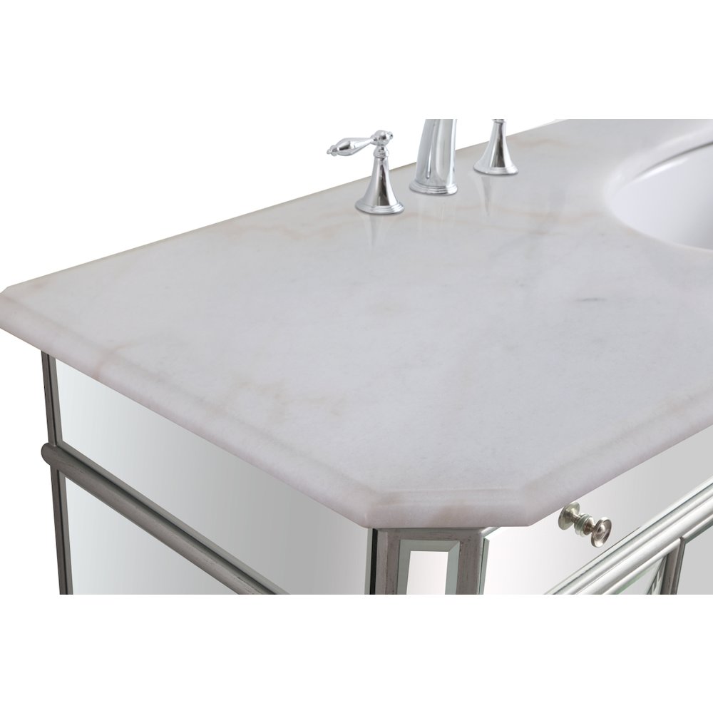 42 In. Single Bathroom Vanity Set In  Antique Silver. Picture 14