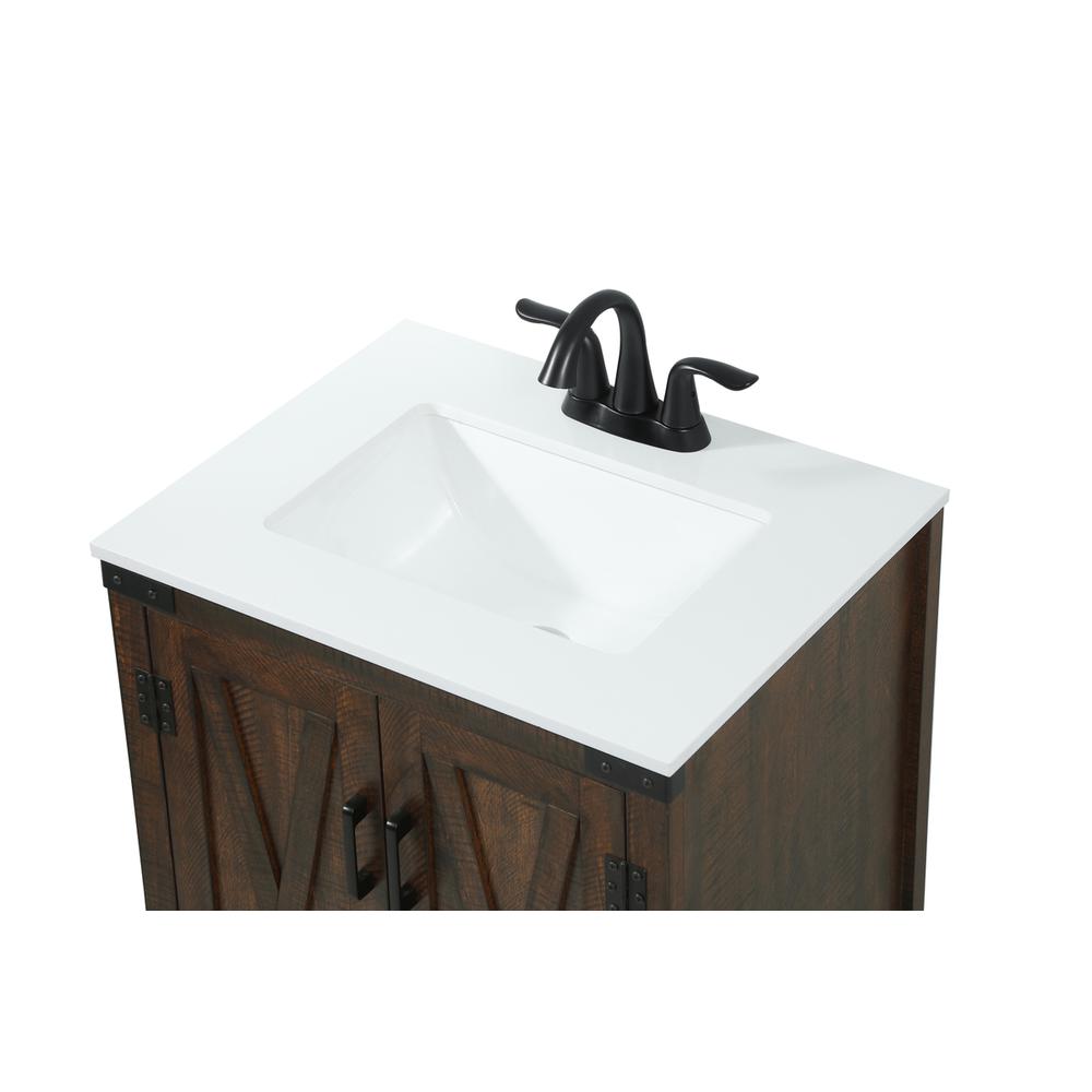 24 inch Single bathroom vanity in expresso. Picture 10