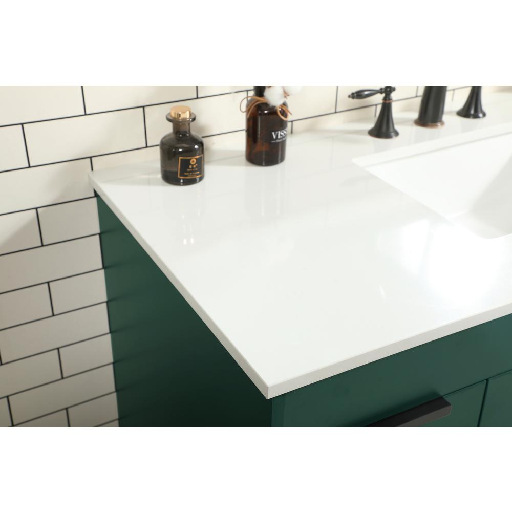 48 inch Single bathroom vanity in green. Picture 5