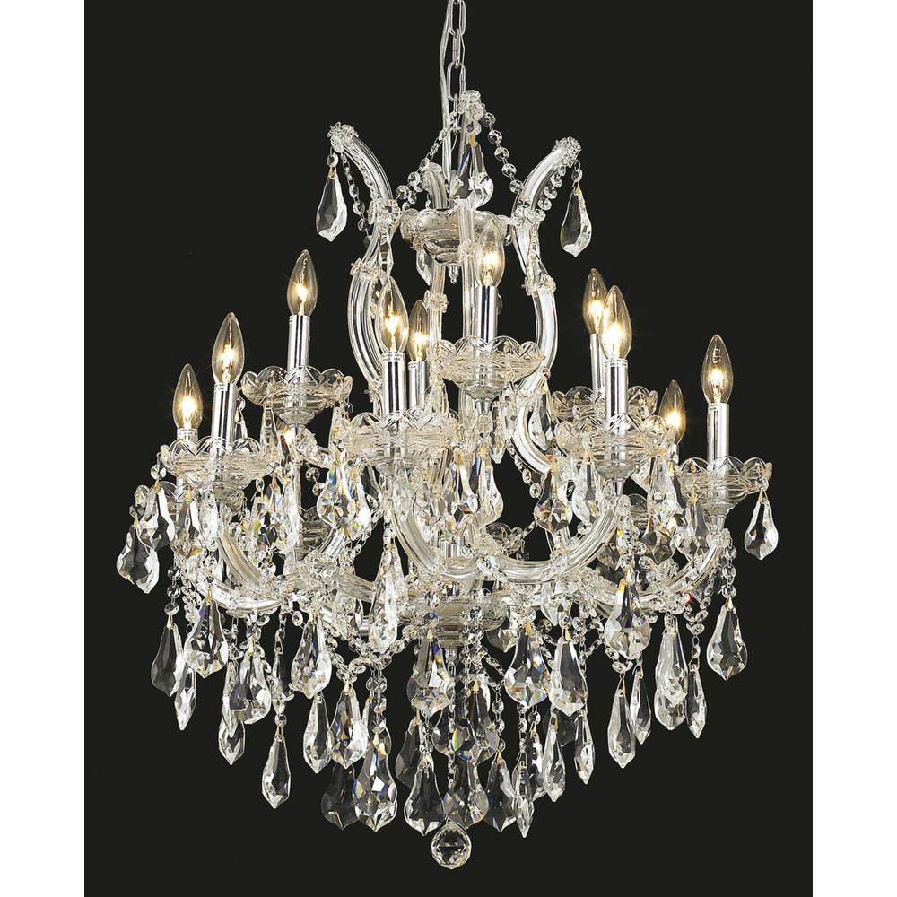Maria Theresa 13 light Chrome Chandelier Clear Royal Cut Crystal. Picture 1
