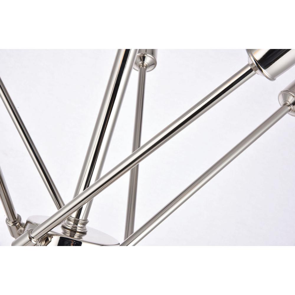 Axel 10 Lights polished Nickel Pendant. Picture 6