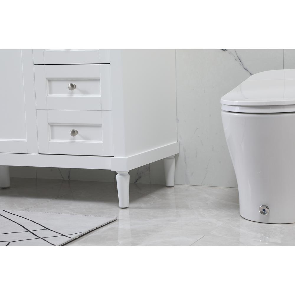 60 inch Single bathroom vanity in white. Picture 6