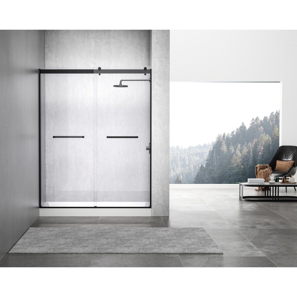 60x30 inch Single threshold shower tray right drain in glossy white. Picture 10