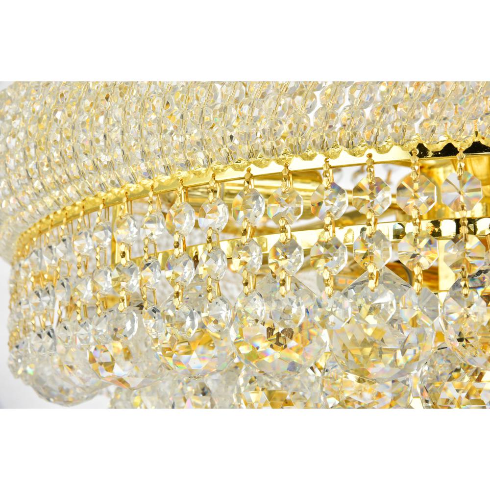 Primo 14 light Gold Chandelier Clear Royal Cut Crystal. Picture 2