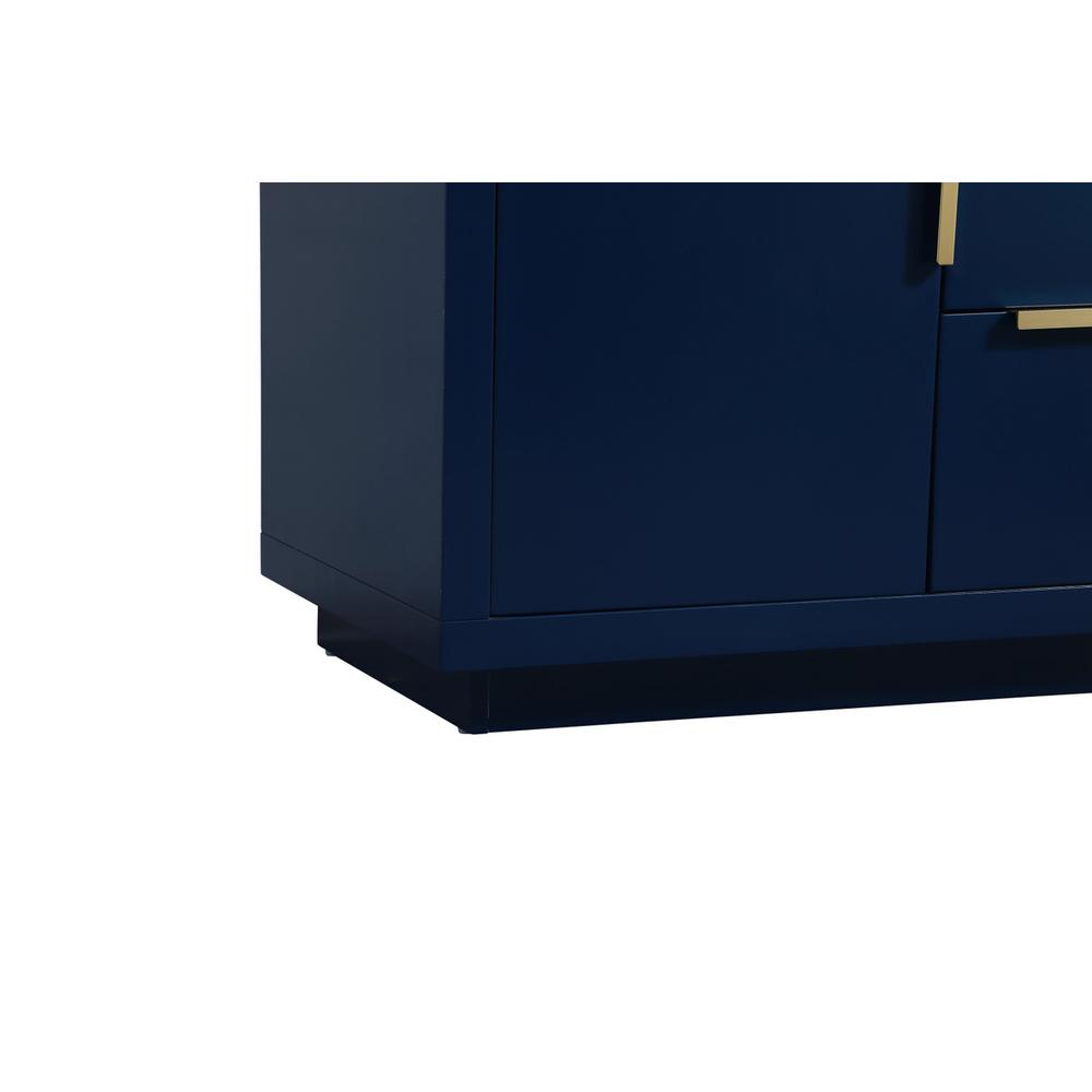 30 inch Single bathroom vanity in blue with backsplash. Picture 13
