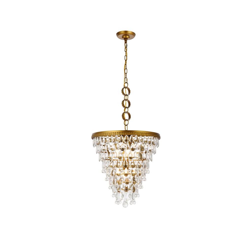 Nordic 5 lights brass pendant. Picture 1