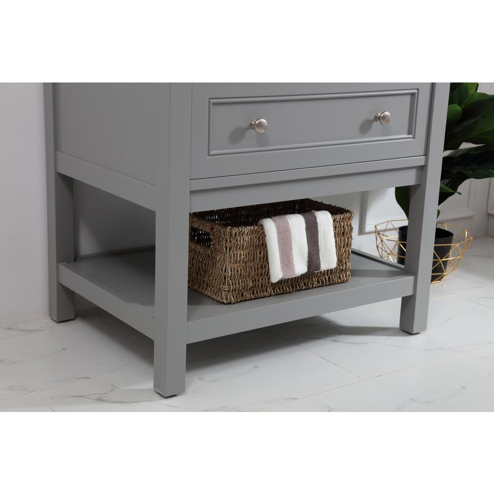 30 in. Single bathroom vanity set in Grey. Picture 5