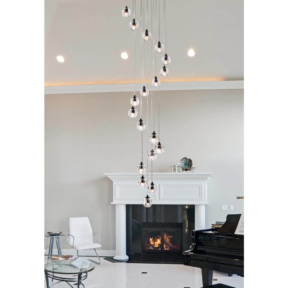 Eren 18 lights Black pendant. Picture 6