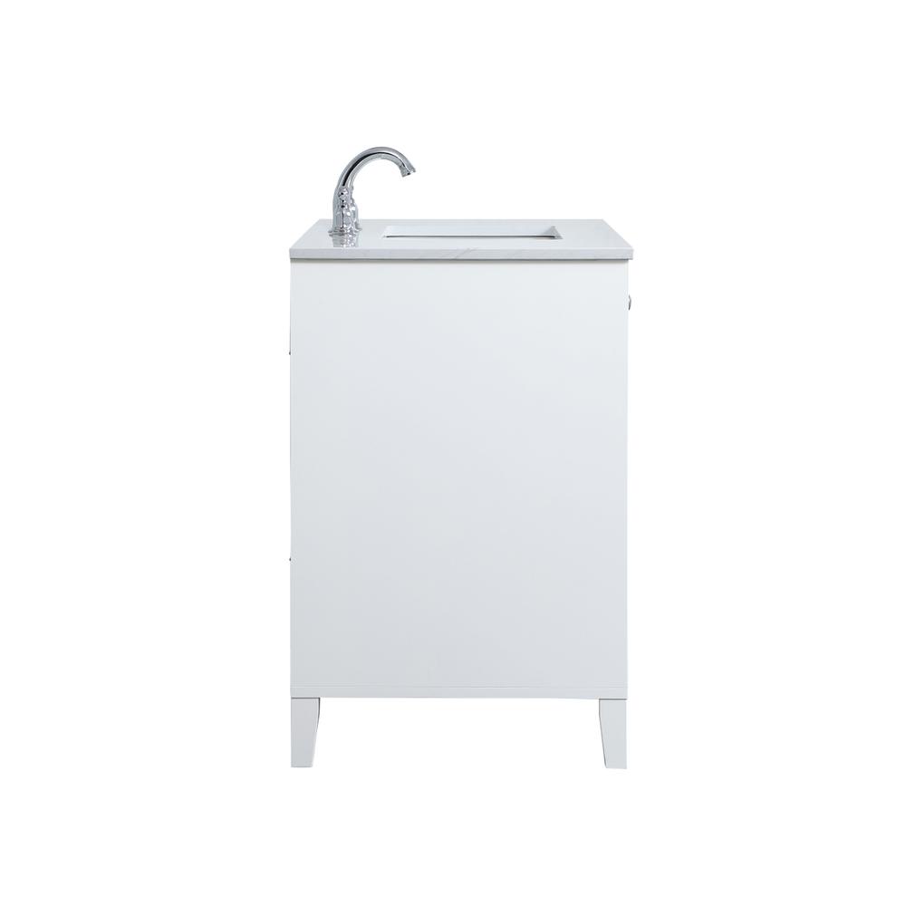 36 inch Single Bathroom Vanity in White. Picture 13