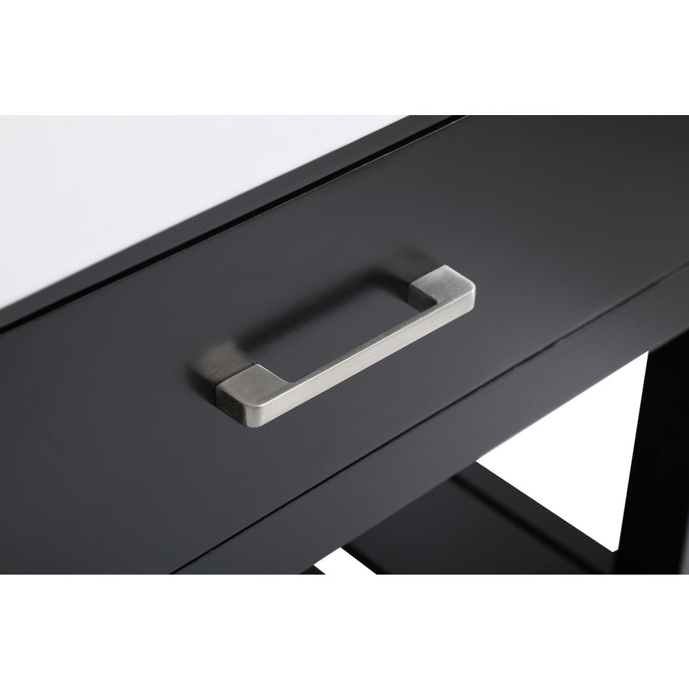 30 inch Single bathroom vanity in black with backsplash. Picture 12