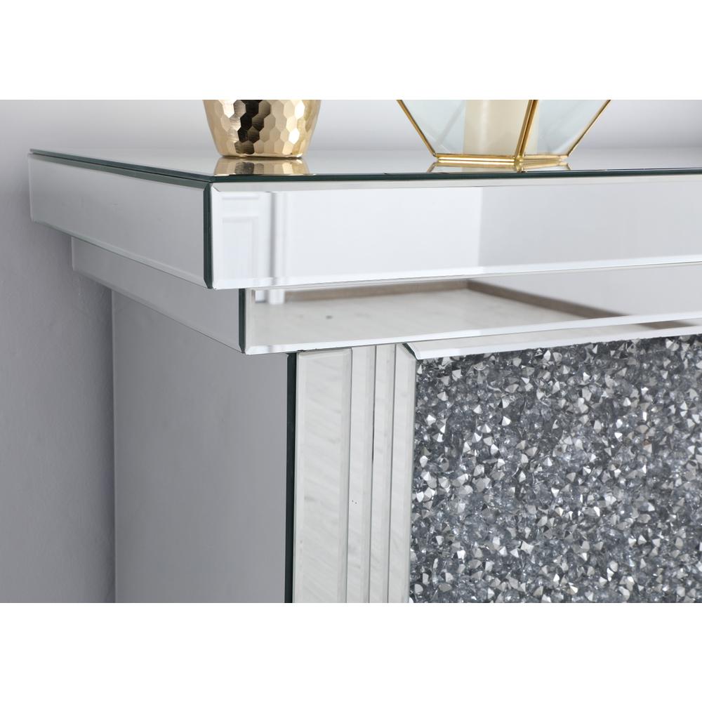 47.5 in. Crystal mirrored mantle with crystal insert fireplace. Picture 8