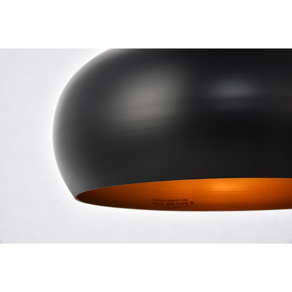 Circa Collection Pendant D11.5in H15in Lt:1 Black Finish. Picture 3
