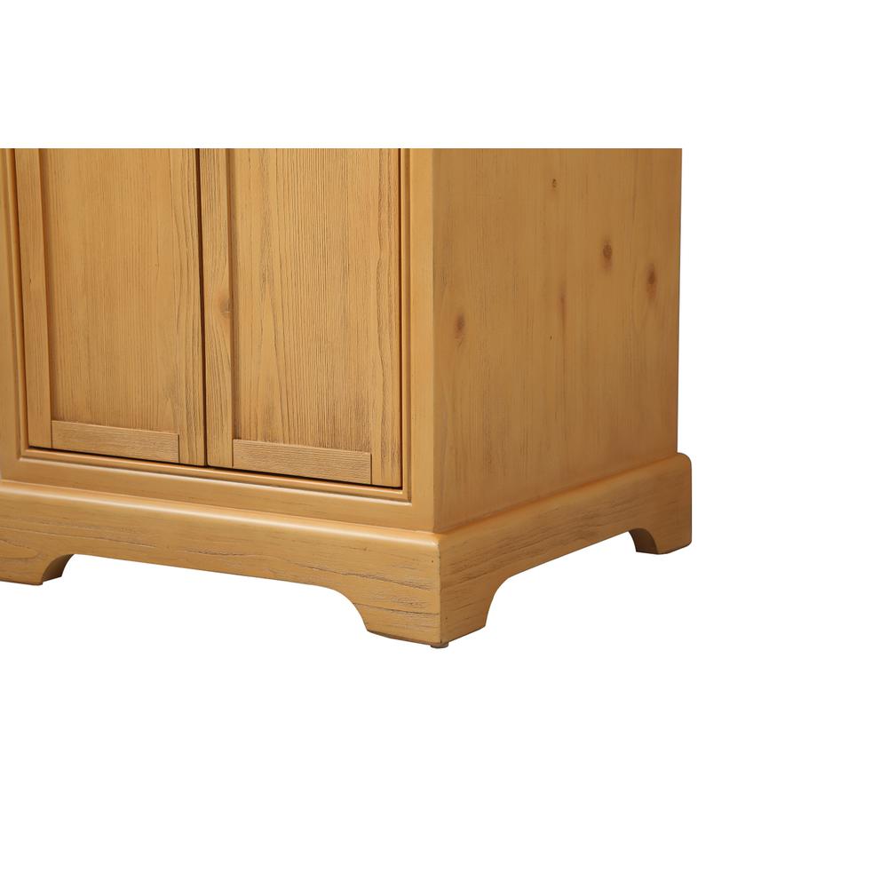 24 inch Single bathroom vanity in natural wood. Picture 13