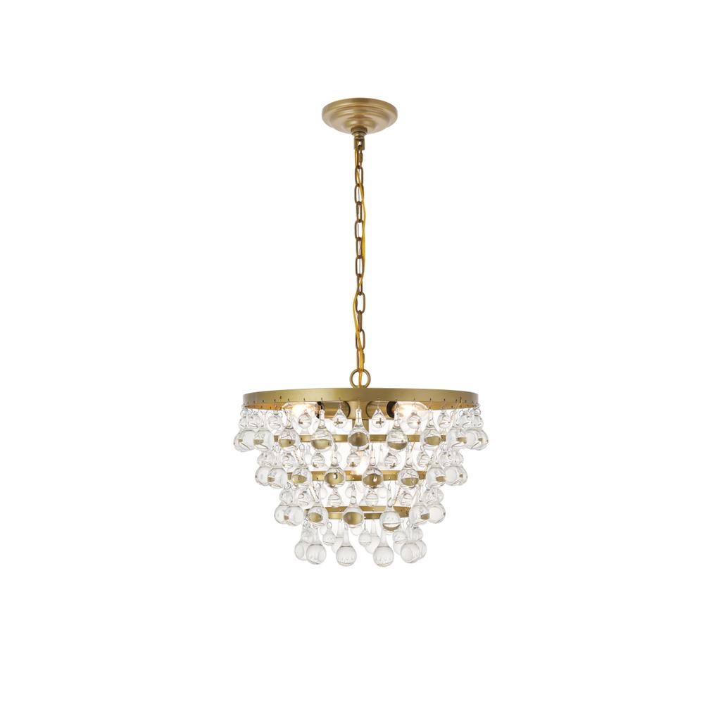 Kora 5 light Brass Pendant. Picture 3