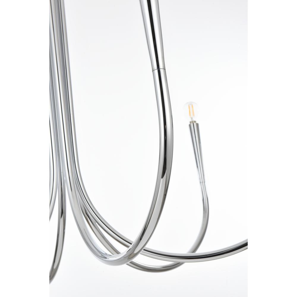 Layne 36 inch chandelier in Chrome. Picture 5