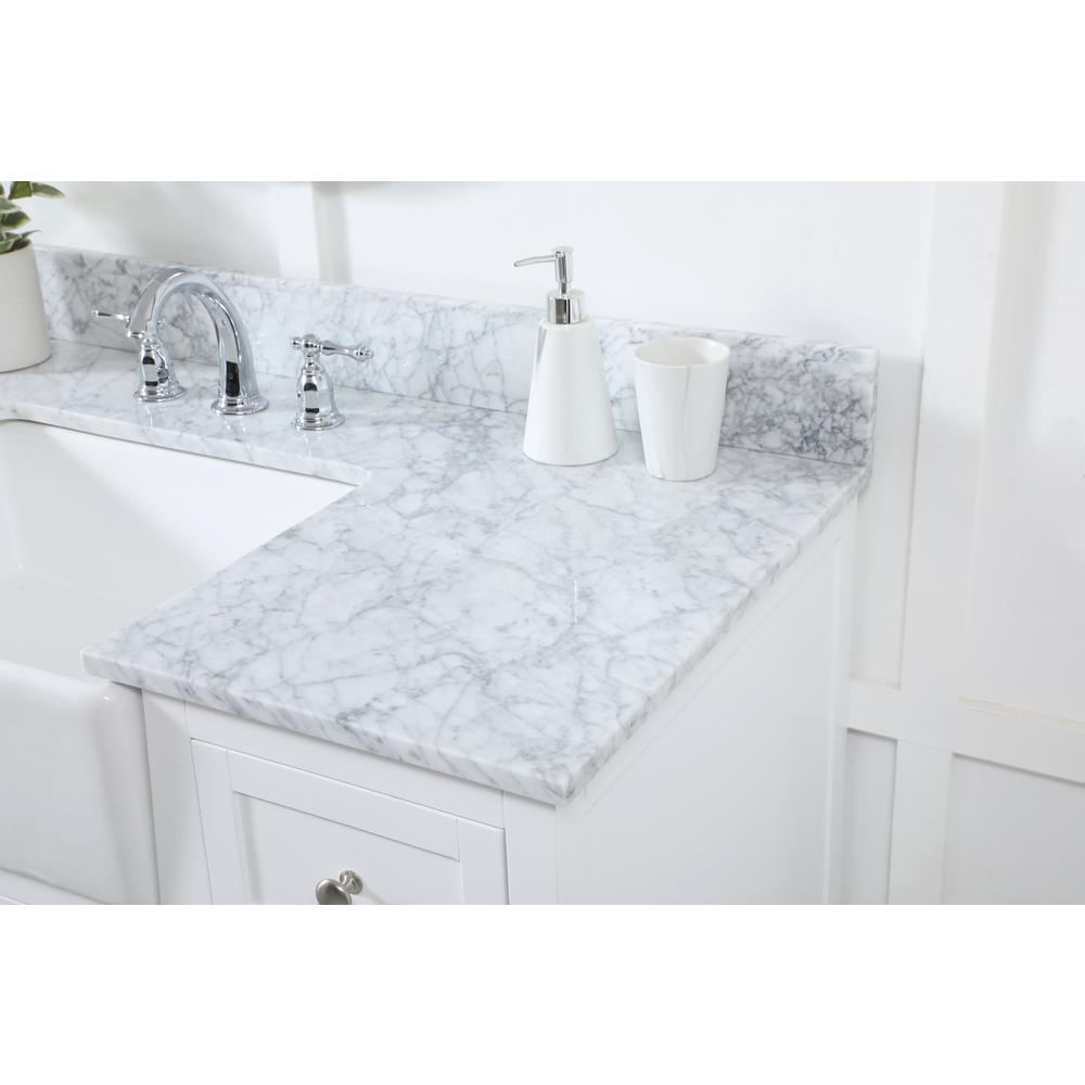 48 inch Single bathroom vanity in white. Picture 5