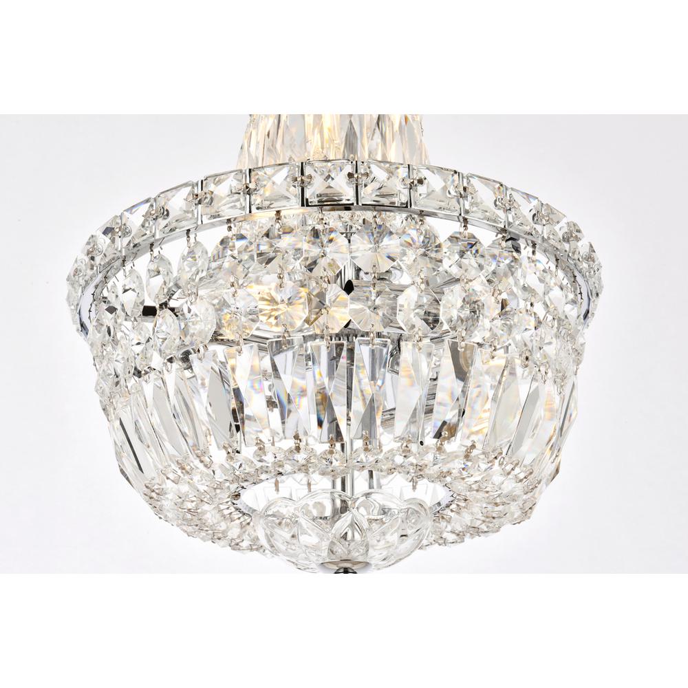 Tranquil 6 light Chrome Pendant Clear Royal Cut Crystal. Picture 5