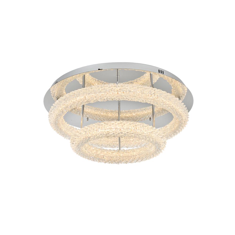 Bowen 26 inch Adjustable LED Flush Mount in Chrome. Picture 1